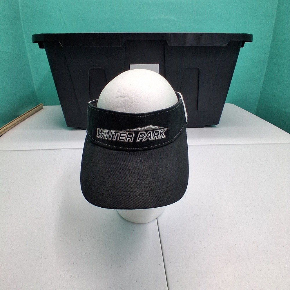 Visor OSFM Black Winter Park Colorado Mountain Gorpcore Ski Resort Mountain Life
